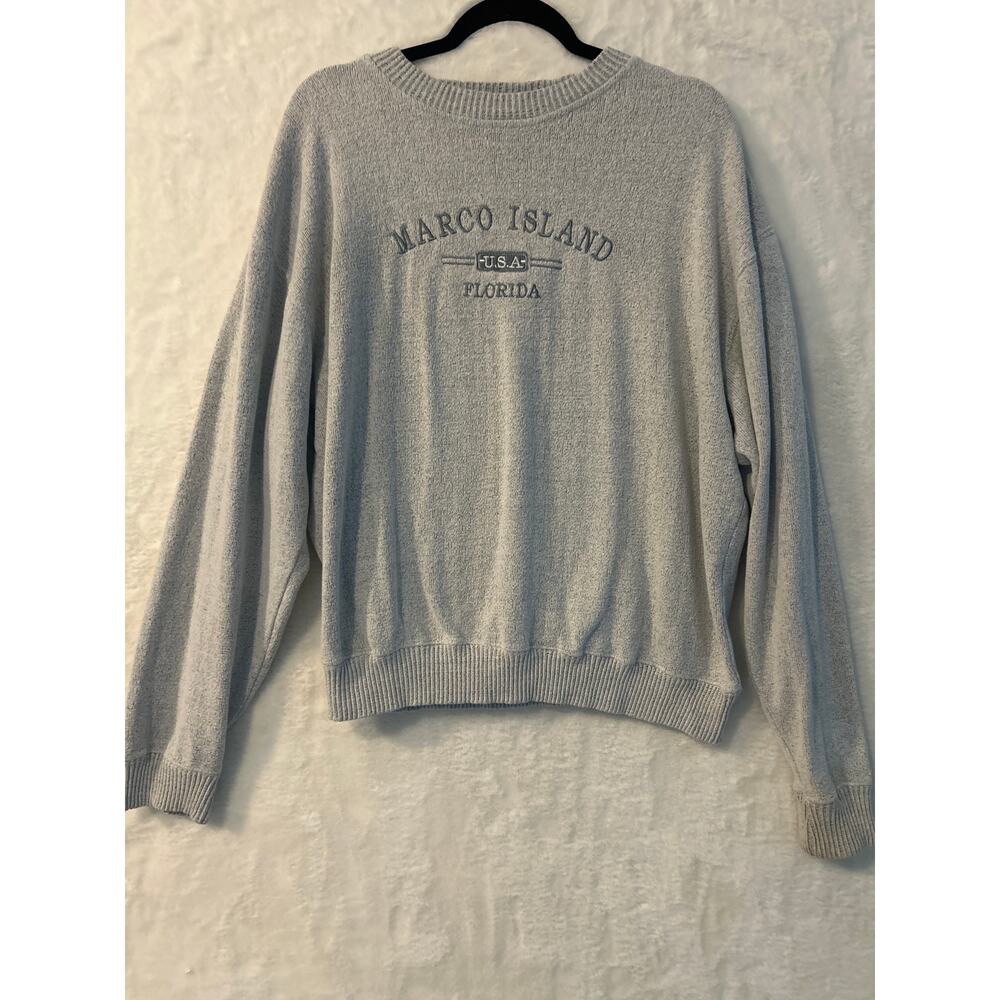 Marco Island Florida Crew Gray‎ Men’s 2XL Pullover Vacation